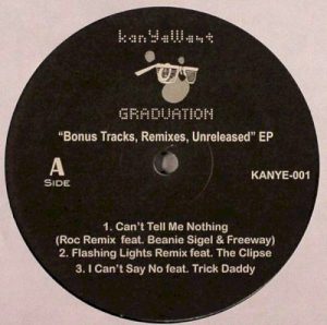 Graduation “Bonus Tracks, Remixes, Unreleased” EP album cover